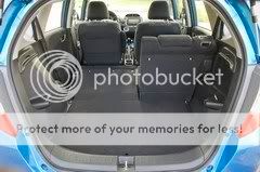 Honda Jazz rear seats
